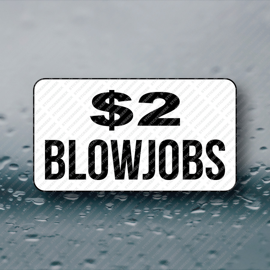 $2 BLOWJOBS stickers labels decals sticker label decal prank joke gag 25-250pcs