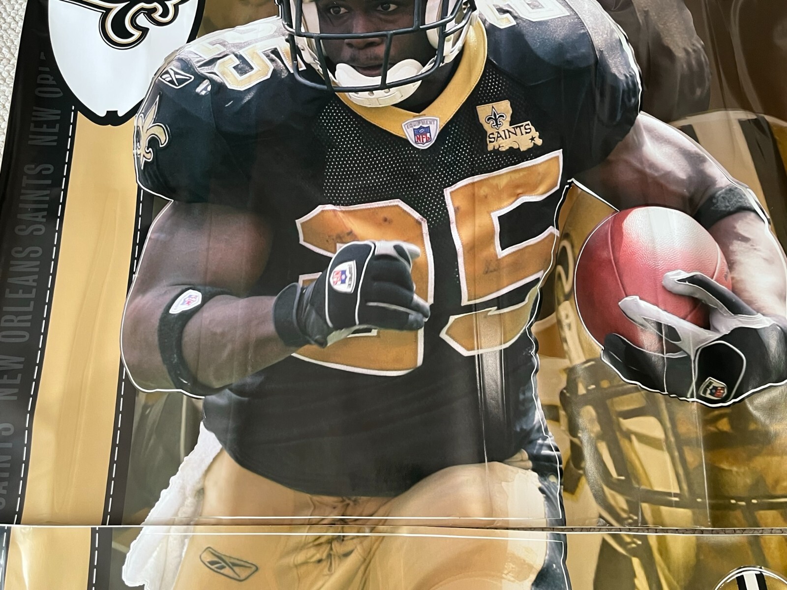 NFL Reggie Bush New Orleans Saints Fathead Wall Decal Decoration NEW, Never Used