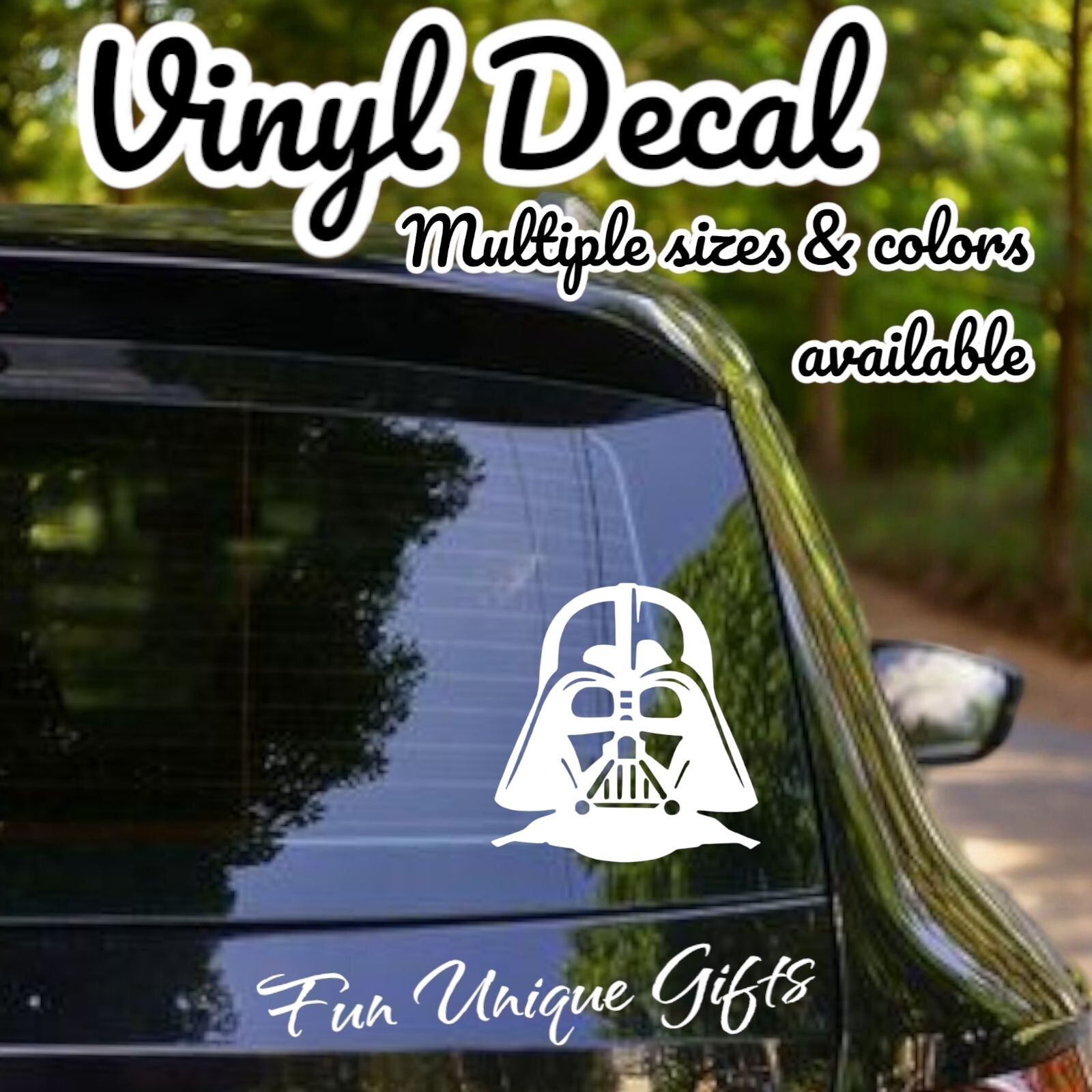 Darth Vader Vinyl Decal Sticker -Multiple Colors & Sizes- FREE SHIPPING
