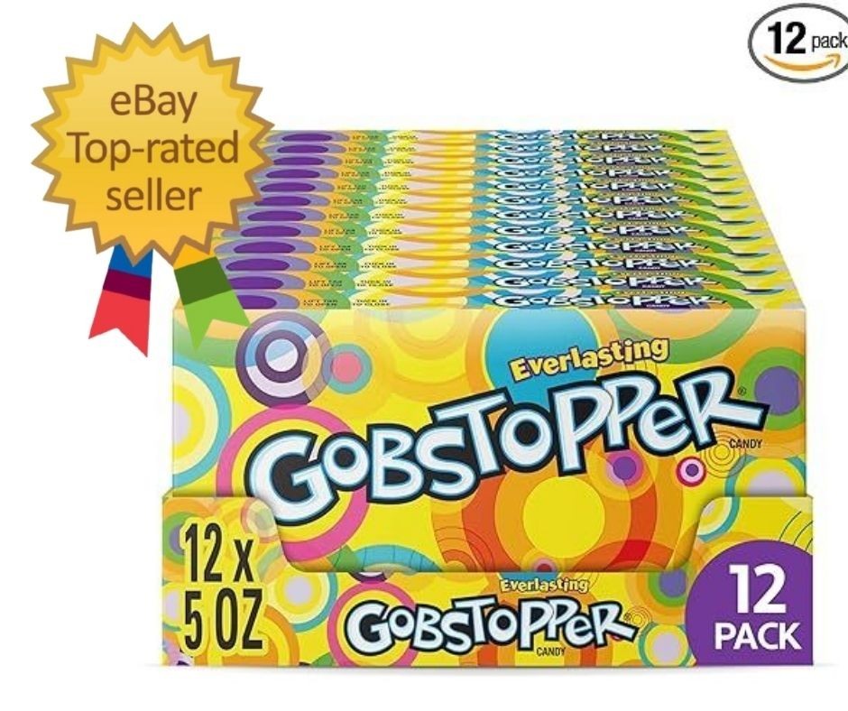 Wonka Everlasting Gobstopper, Candy, Jawbreaker Candy, 5 Oz (12 Ct)