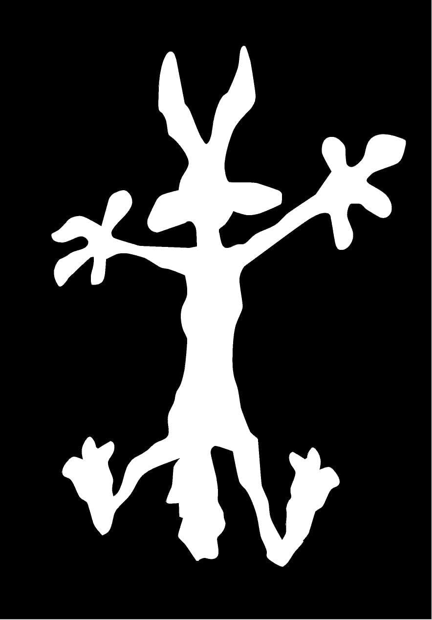 Wile E Coyote Decal / Sticker – Choose Color & Size – Road Runner, Splat