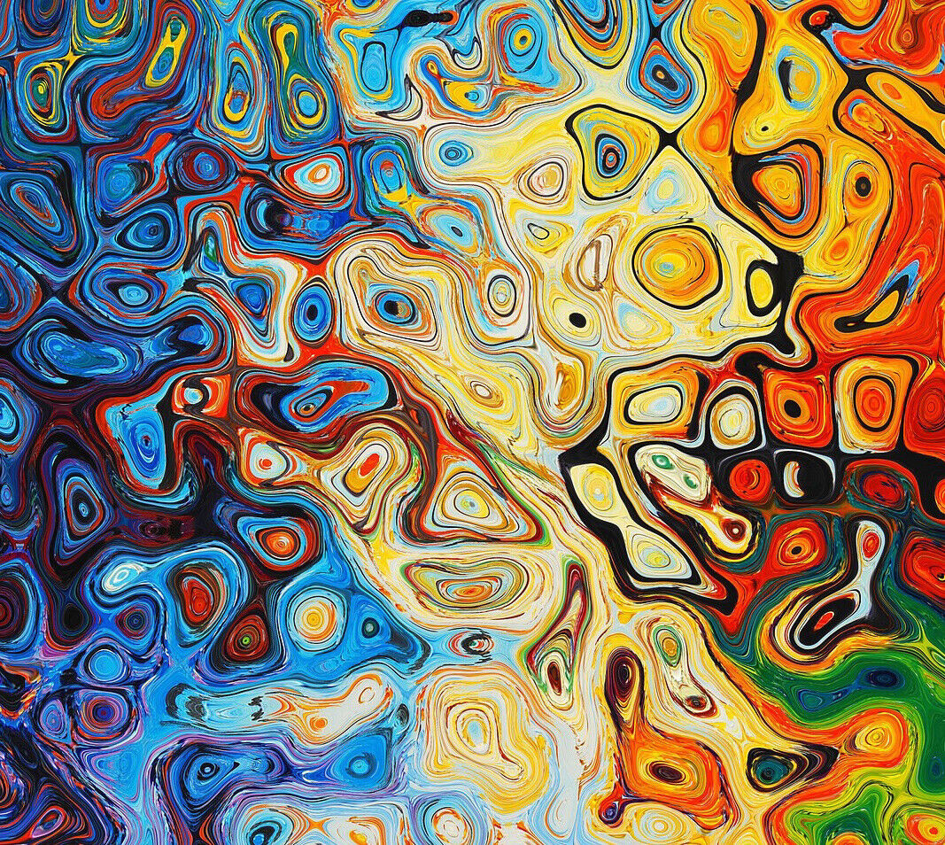Abstract Trippy Sticker Decal