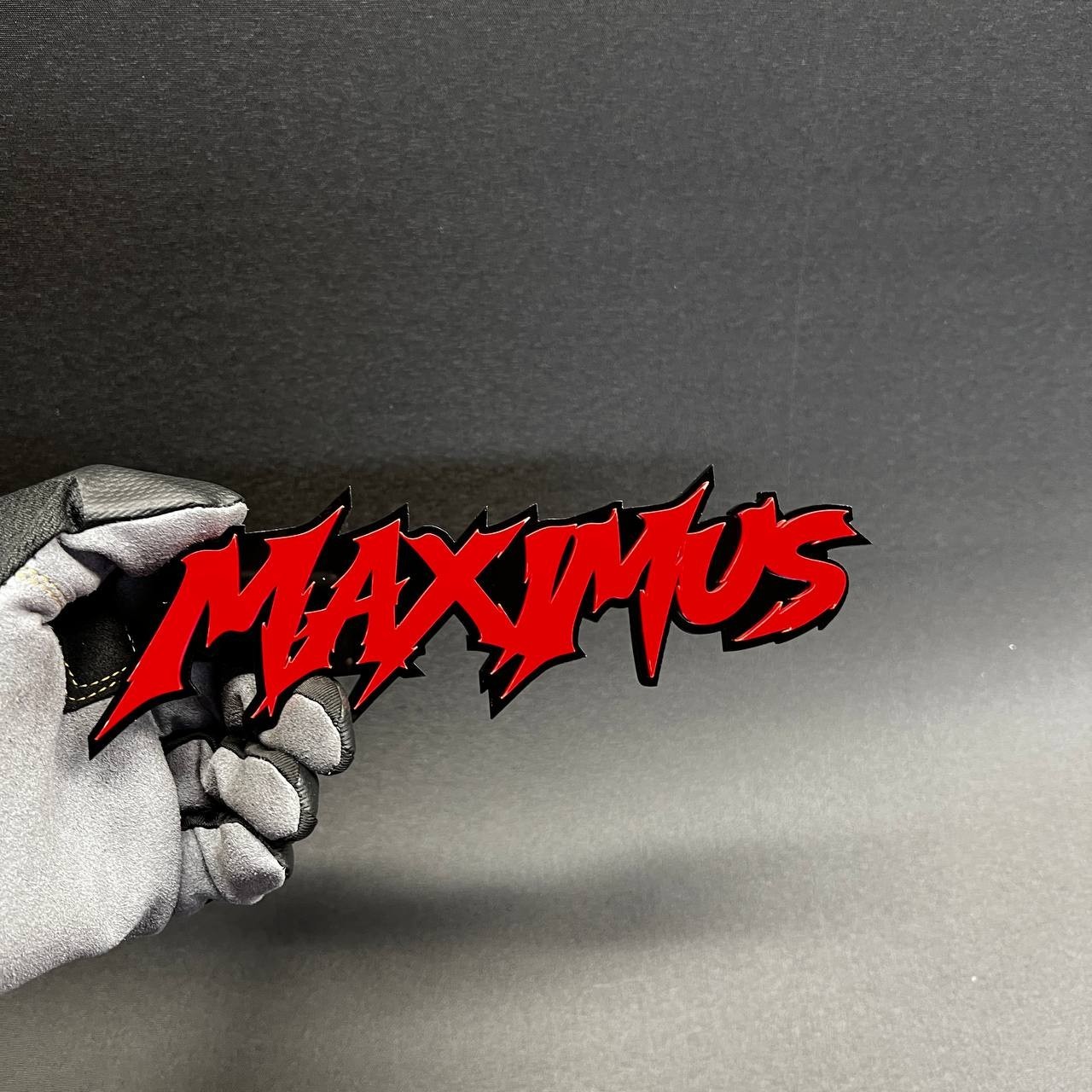 1PC MAXIMUS Custom 3D Text Car Badge Fender Emblem Tailgate Toolbox Decal