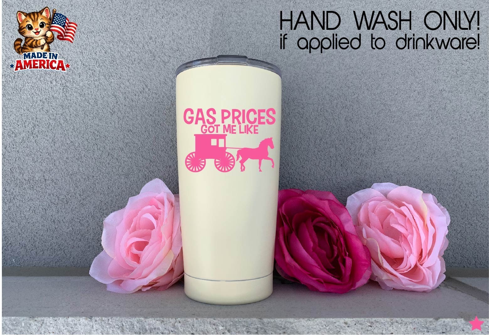 Gas Prices Got Me Like Amish Decal Sticker High Inflation Buggy Anti MAGA Trump