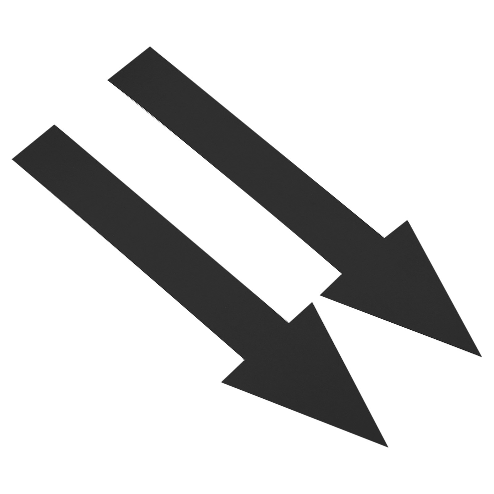 20Pcs Directional Arrow Sticker Self Adhesive Floor Decal Marking Sign Black