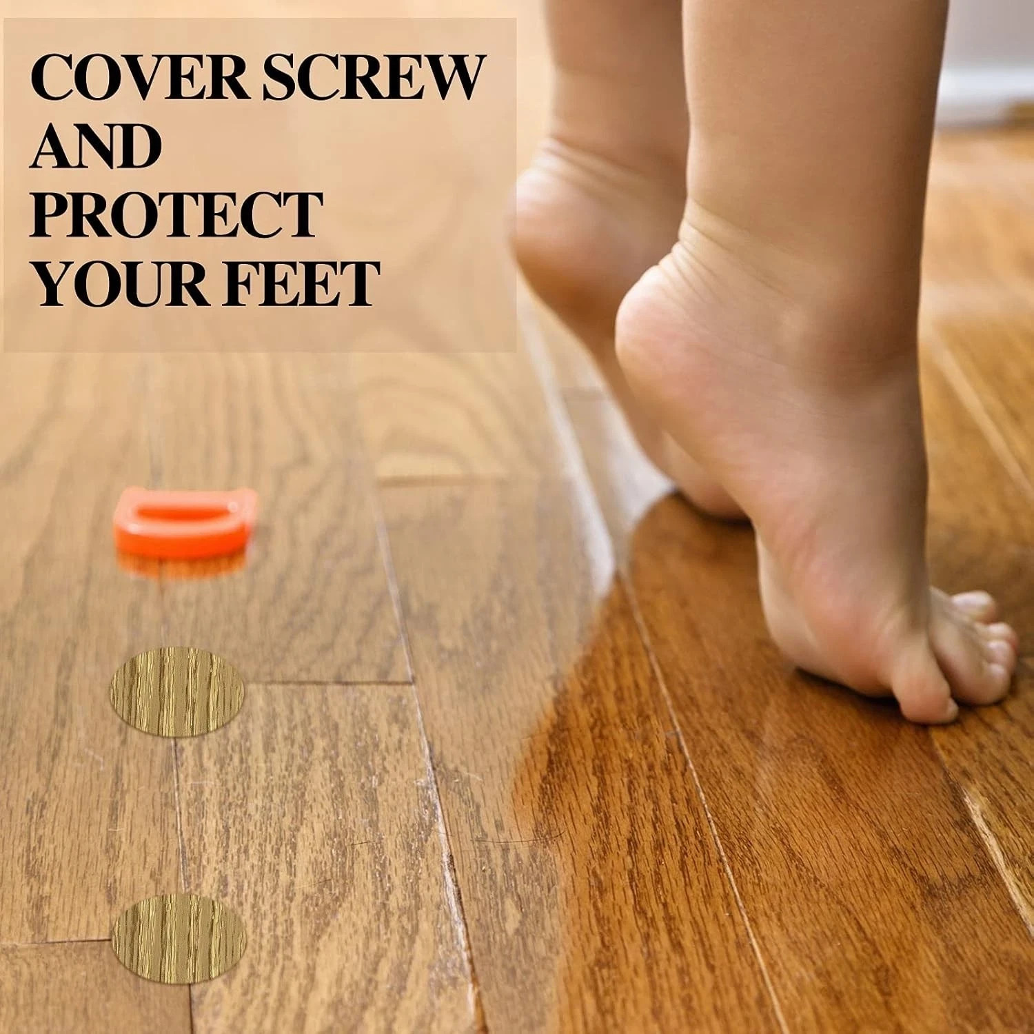 648 Pieces Adhesive Screw Hole Cover Stickers Wood Grain Furniture Stickers 1…