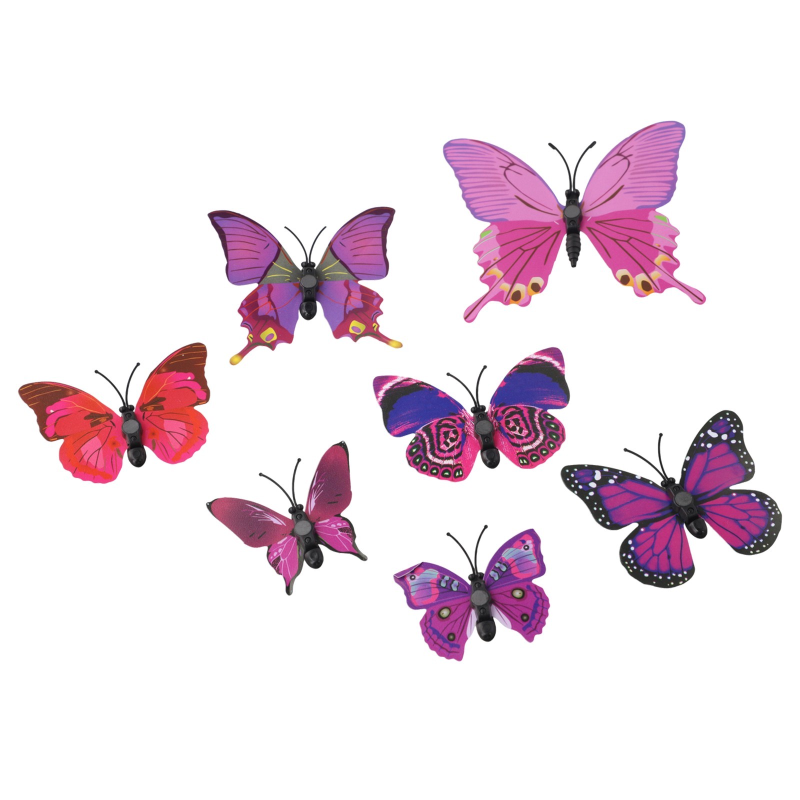 Whimsical 3D Butterfly Wall Art 12pcs Set for Living Room and Bedroom Decor