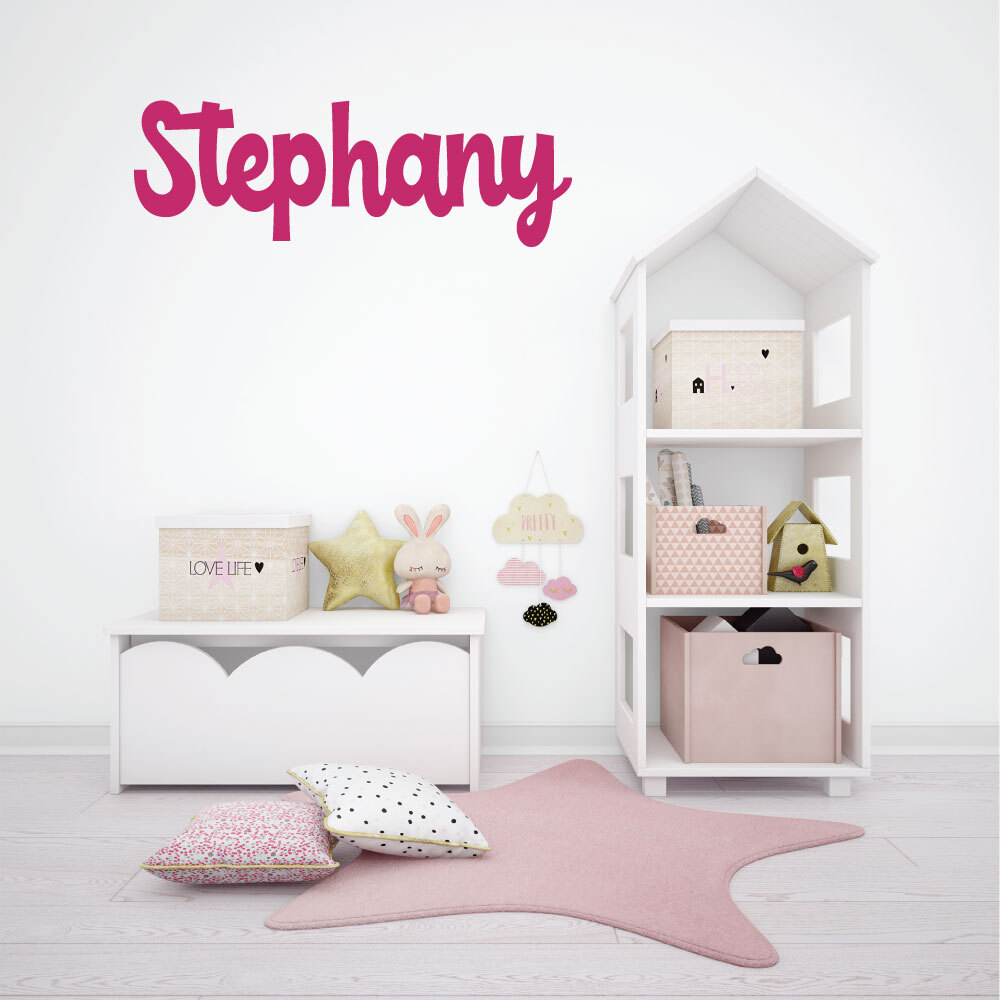 Custom Name Nursery Baby Boy Wall Decal Vinyl Sticker | Bedside Decals