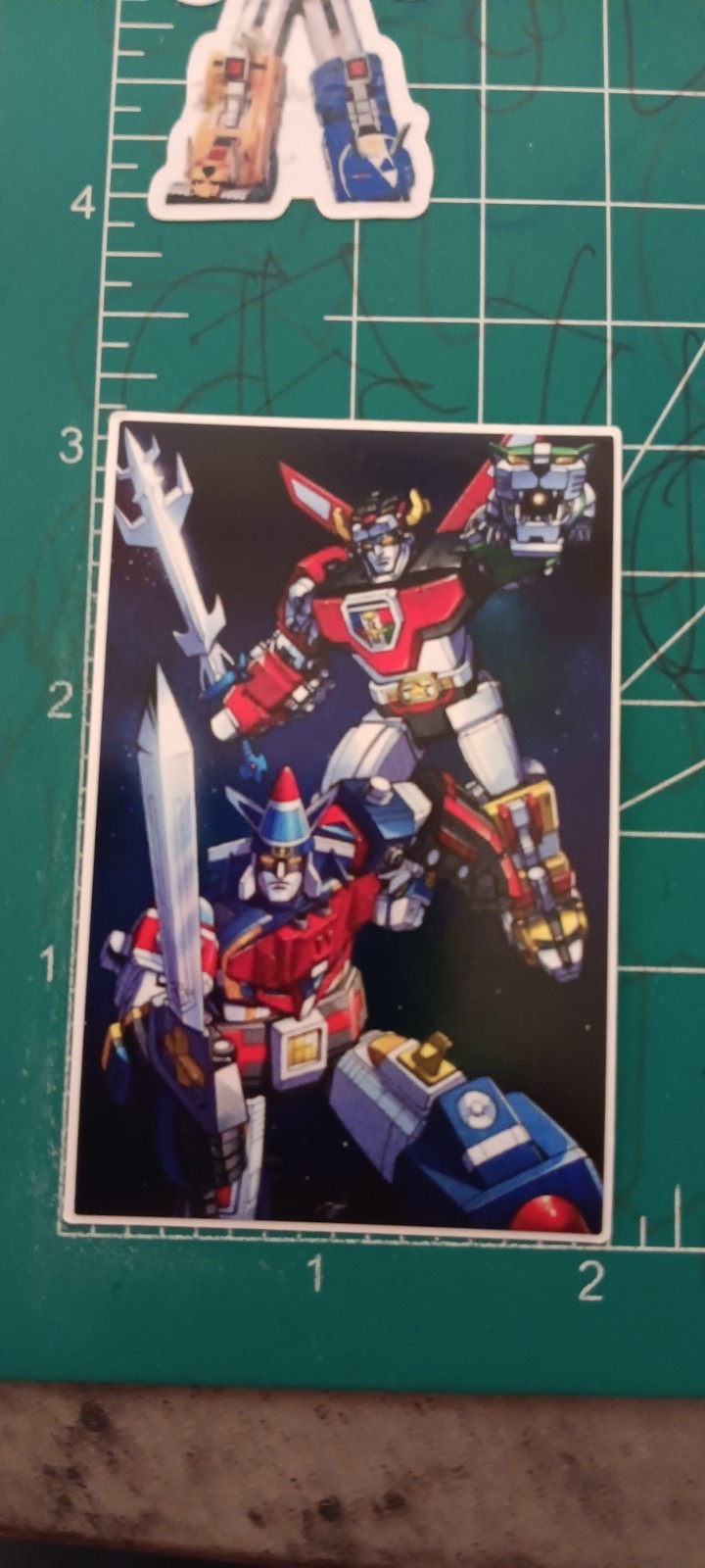 VOLTRON 1 X VOLTRON 2 X CROSSOVER X VYNIL HIGH-GLOSS STICKER X 3X3 INCH