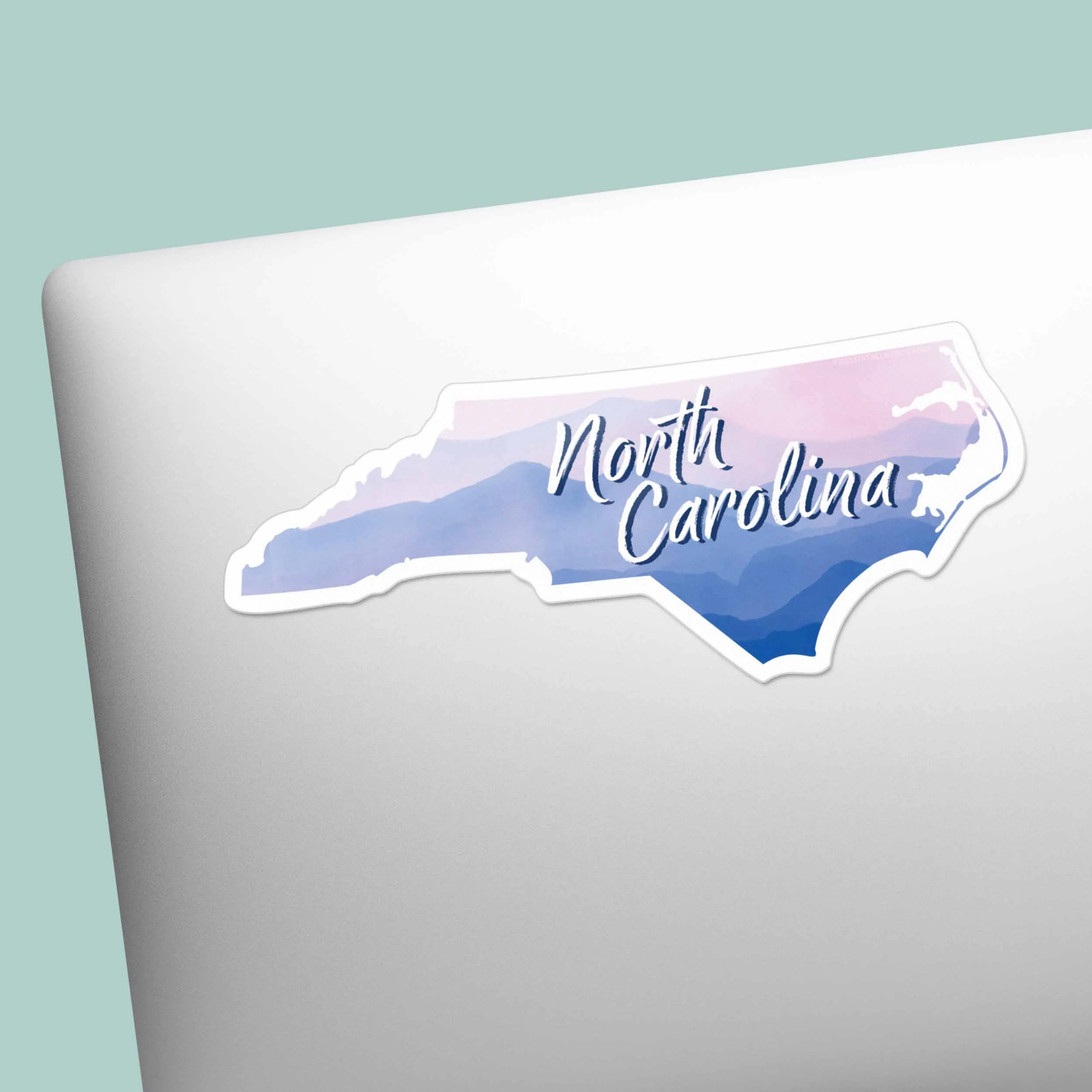 North Carolina Appalachian Mountains Sticker – Decal for Water Bottle & Laptop