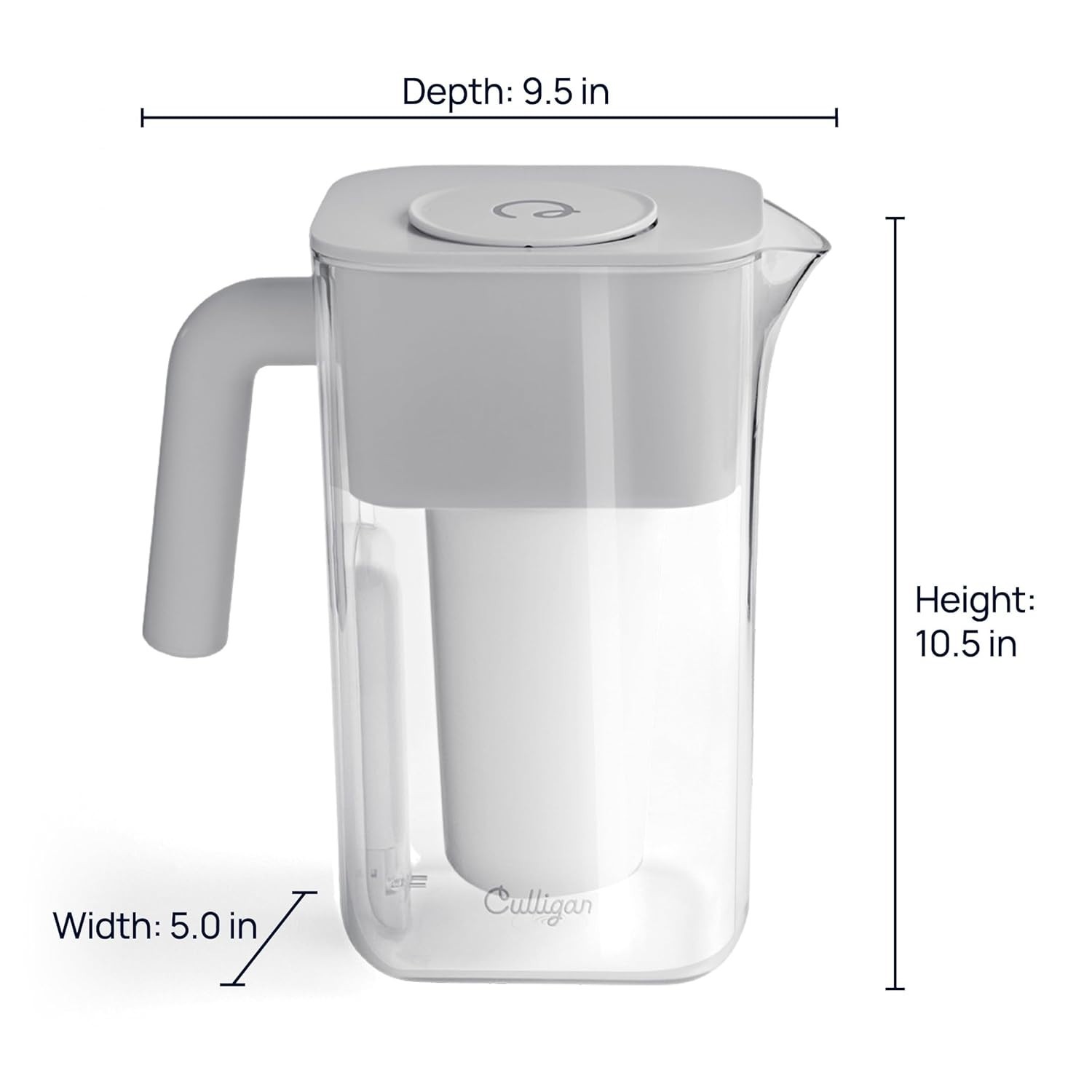 with ZeroWater Technology 10-Cup Water Filter Pitcher – In… Fas