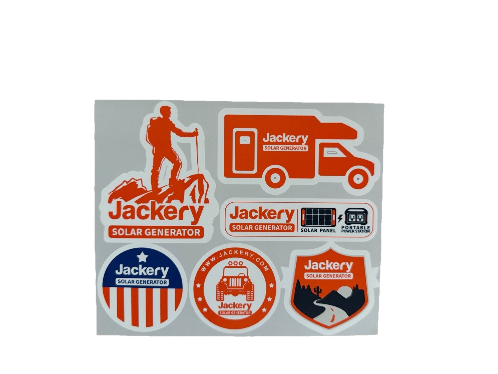 Jackery Solar Generator Stickers 2 Sheets Brand New