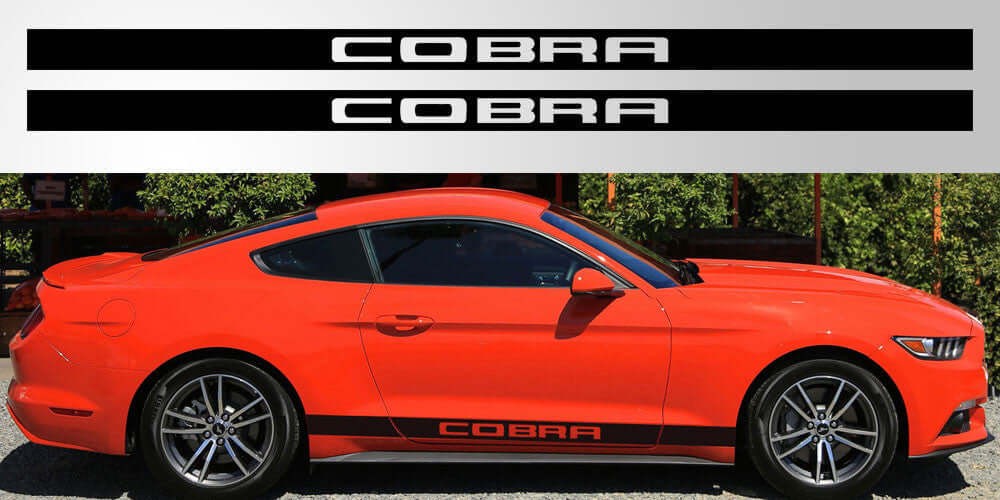 Aftermarket Mustang Cobra Solid Stripe Vinyl Decal
