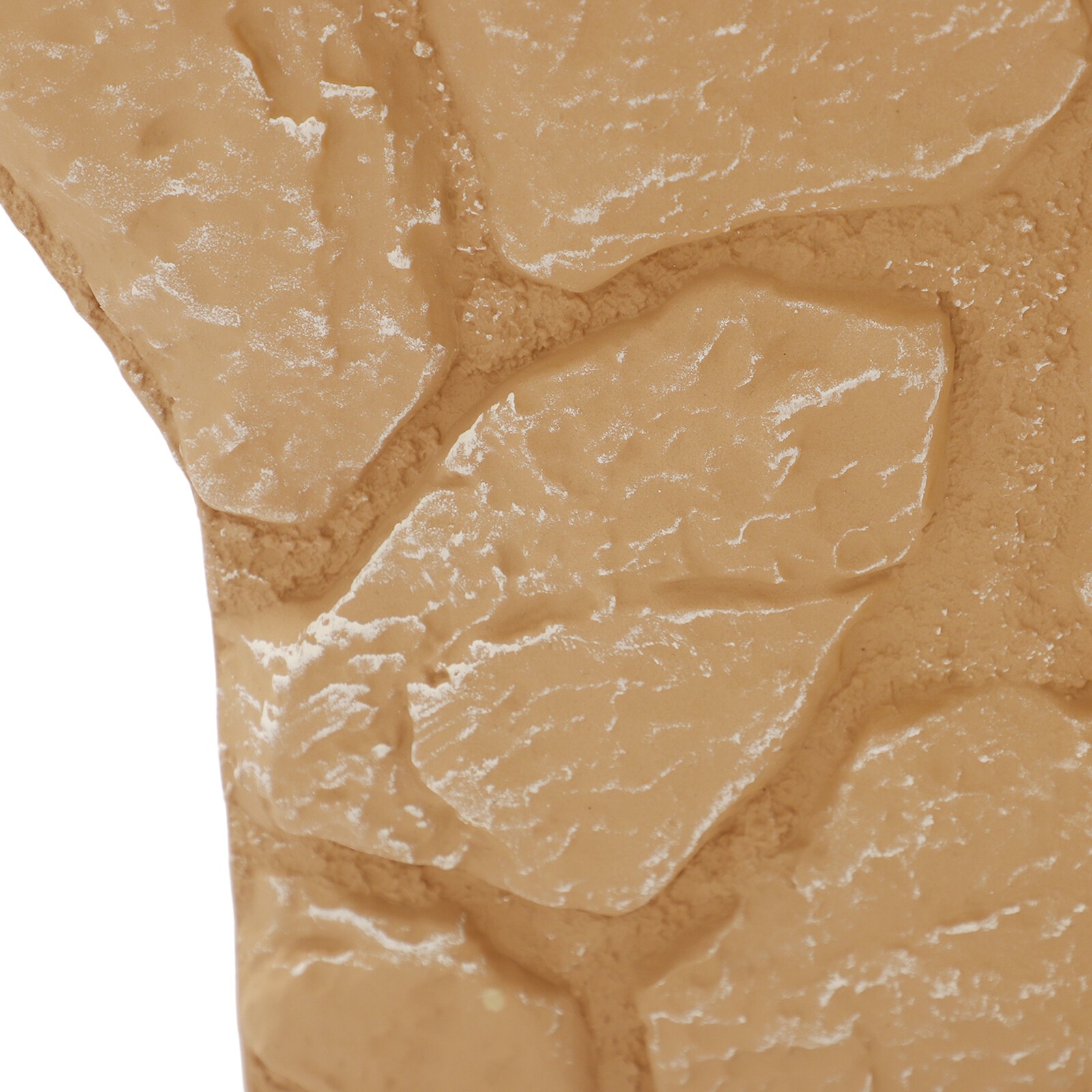 3D Faux Stone Wall Panel for Interior Exterior Decor PU Wall Panel Light Brown