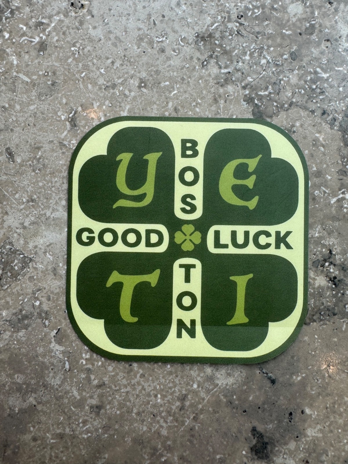 RARE Yeti Boston Newbury St. Exclusive Sticker Irish Clover