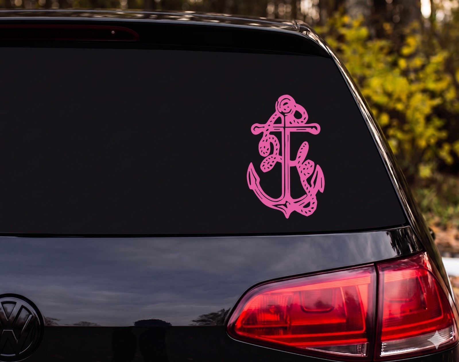 Anchor With Rope Outdoor Vinyl Decal Sticker Car Tumbler | Sailor Gift
