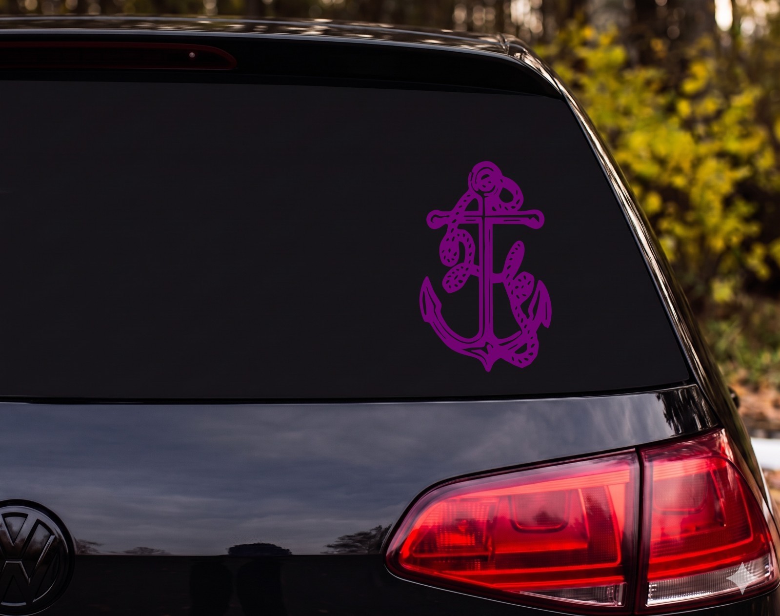 Anchor With Rope Outdoor Vinyl Decal Sticker Car Tumbler | Sailor Gift