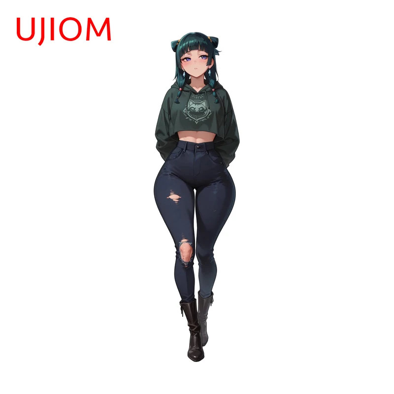 UJIOM Mao Mao Wall Sticker Alluring Big Chest Waifu Decal Fashionable Skateboard