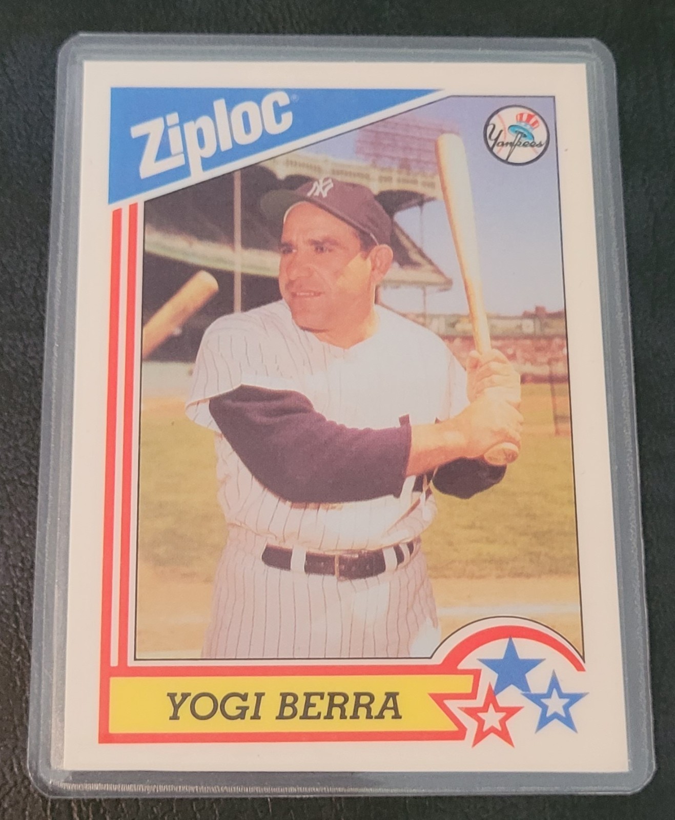 NY Yankees VTG stars Baseball Card HOF Fridge/Locker/Cabinet Laminated Magnet