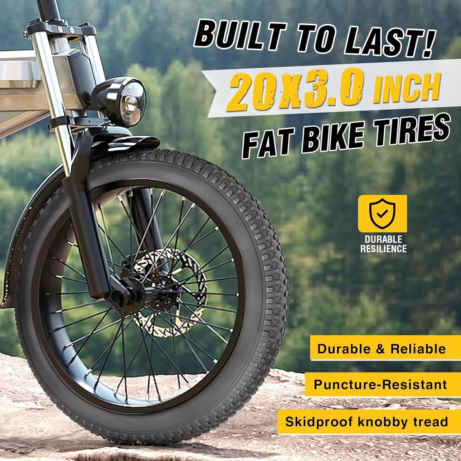 20X3.0 E-Bike Fat Tire-76-406 Robust,High-Performance 20Inch Fat Biketyre for MT