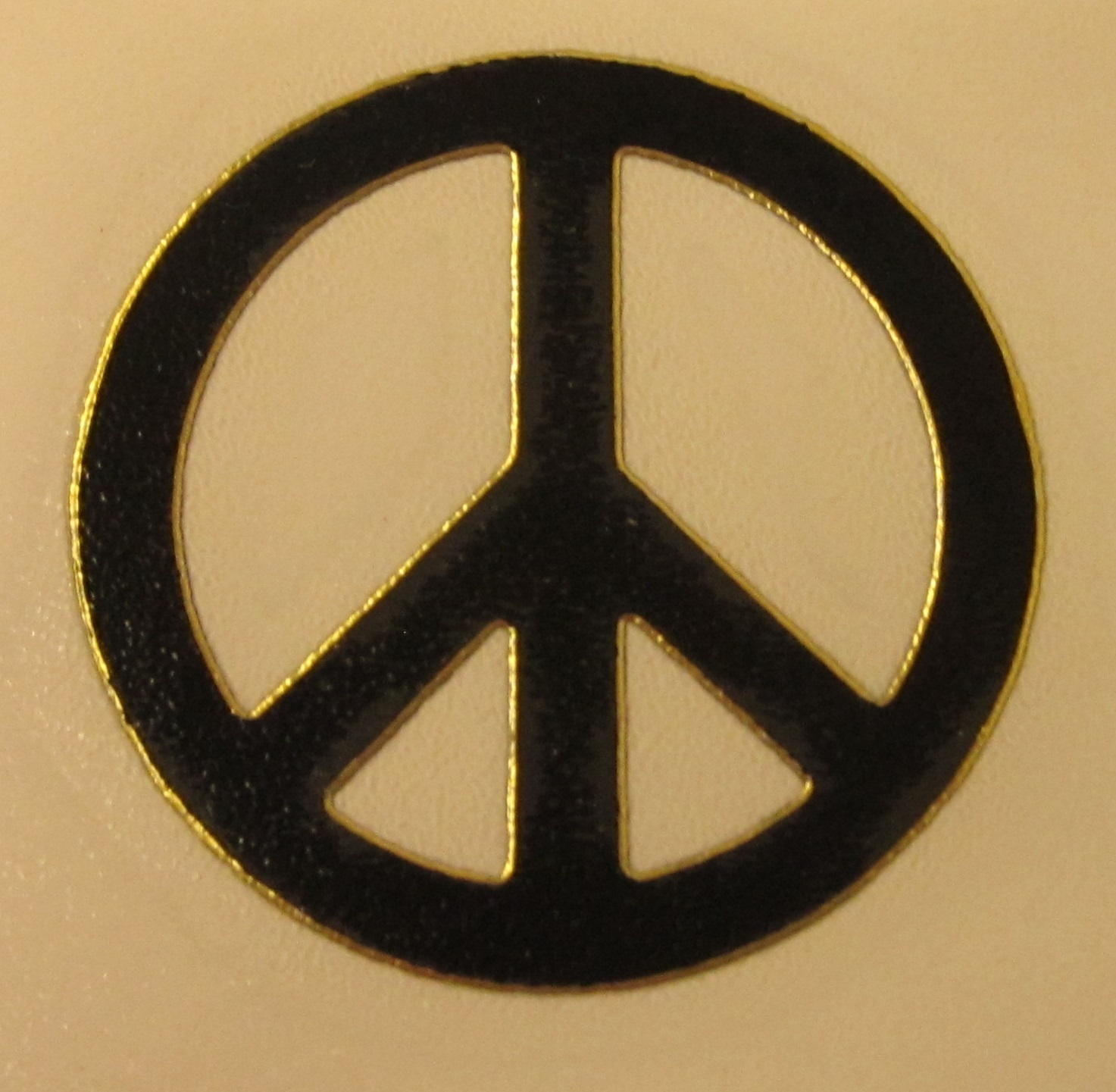 Peace Sign Vinyl Decal Sticker 1.25" Diameter (Made in USA)