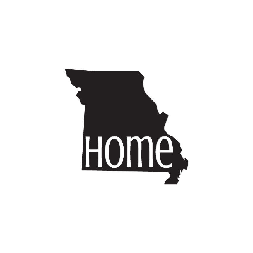 Missouri Home State – Vinyl Decal Sticker – Multiple Colors & Sizes – ebn3827
