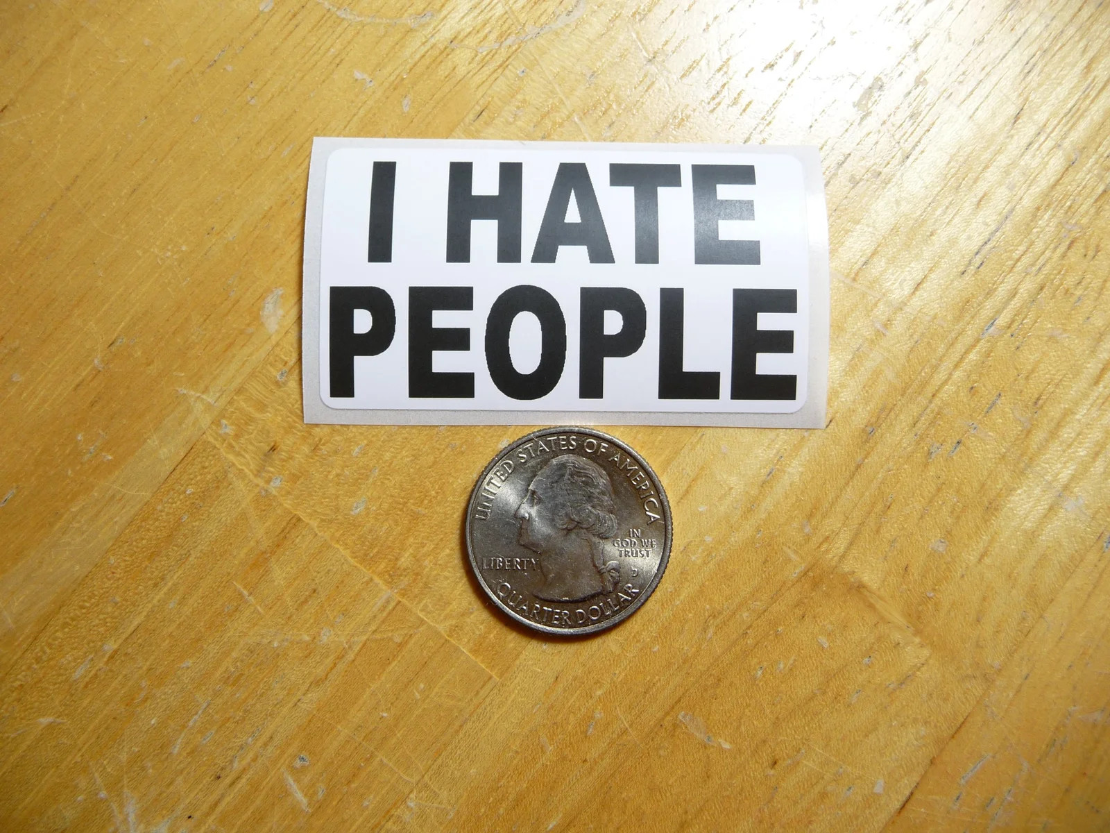 I HATE PEOPLE STICKER DECAL 1 – 50 BULK PACK FUNNY ANTISOCIAL JOKE PRANK