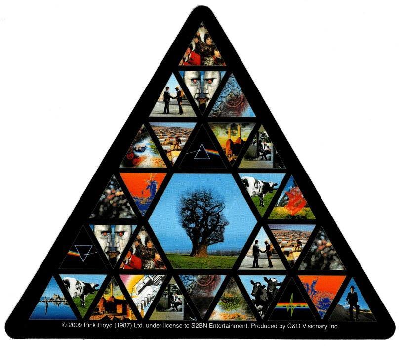 Pink Floyd Triangle Collage Sticker Decal Rock