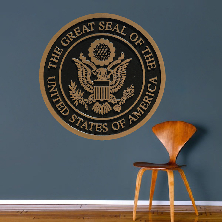 The Great Seal Wall Decal USA Army War Wall Mural Vinyl Government Sticker, c19