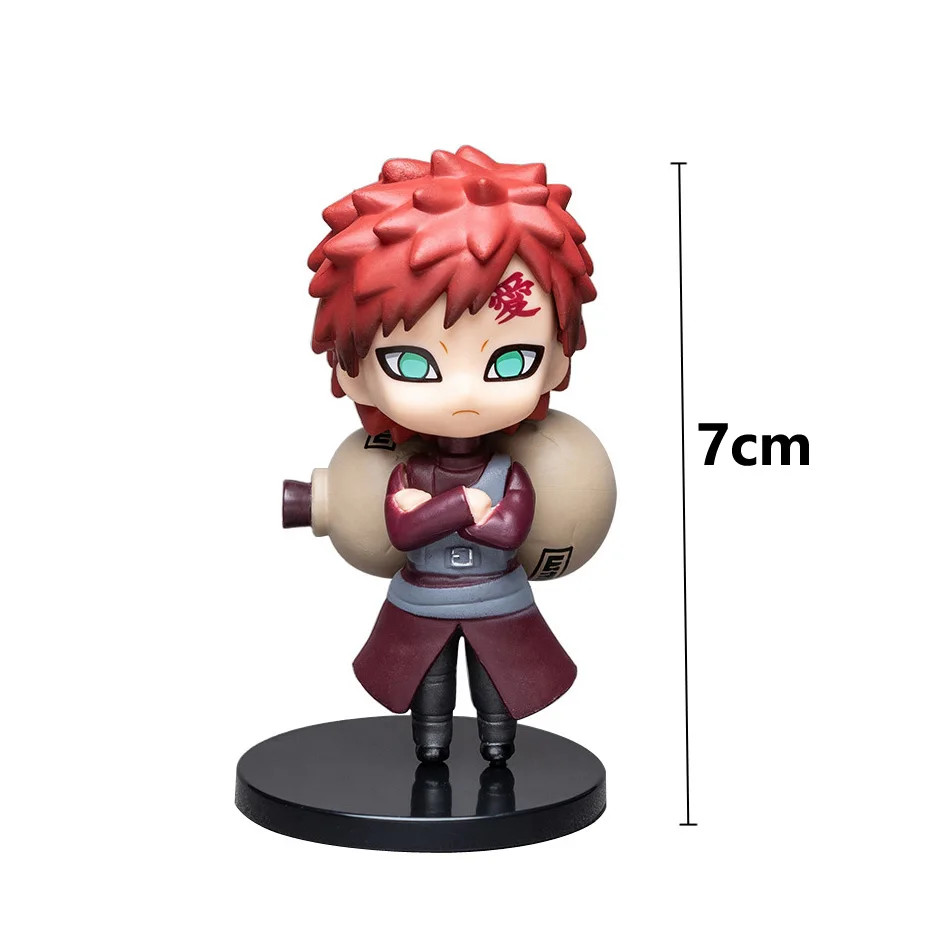 12 Pcs/Set Anime Naruto Kakashi Gaara PVC Action Figure Collectible Toy Gifts