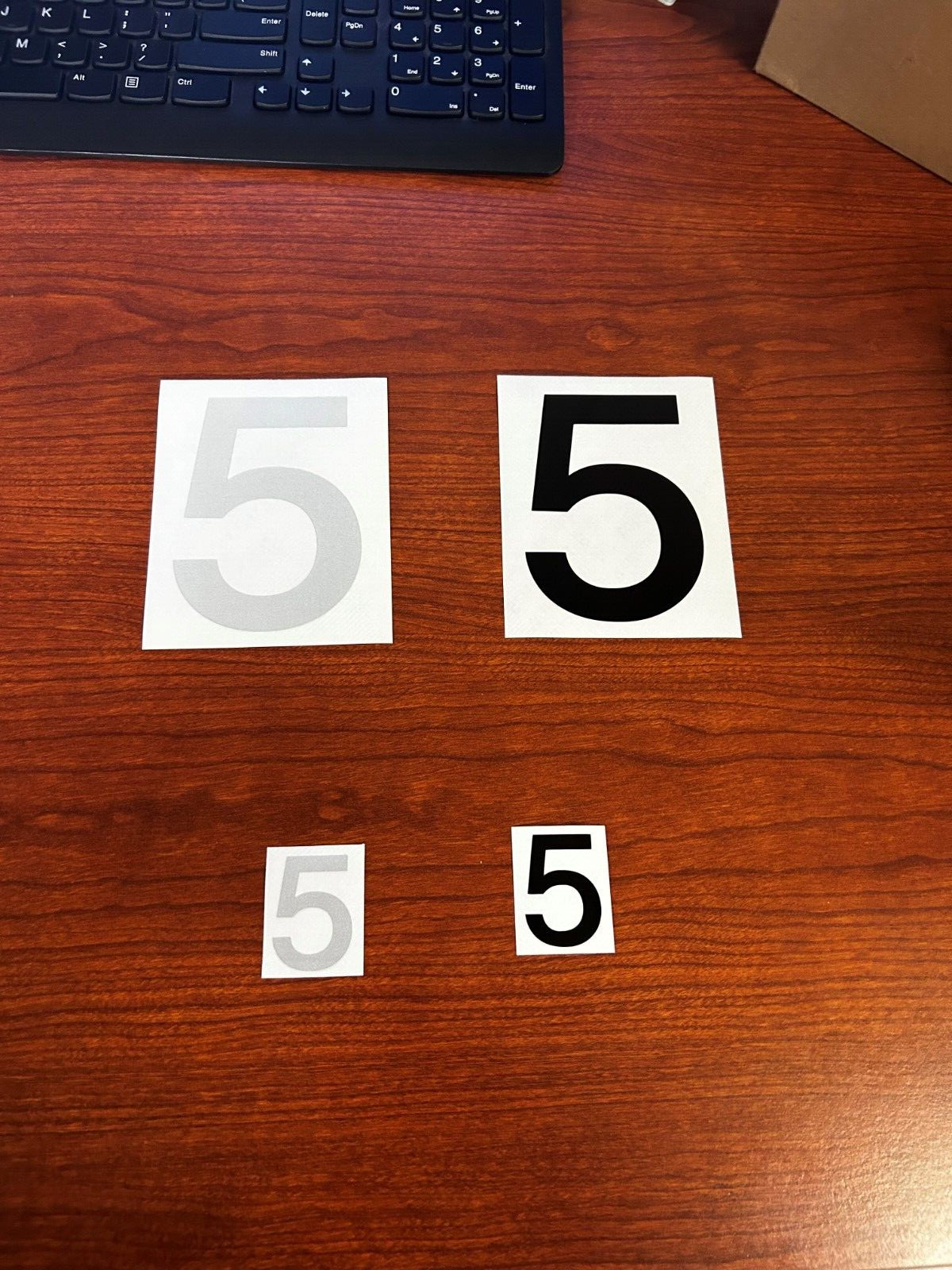 3M Reflective Numbers – 1.5" and 4" Sizes – Black and White Variations