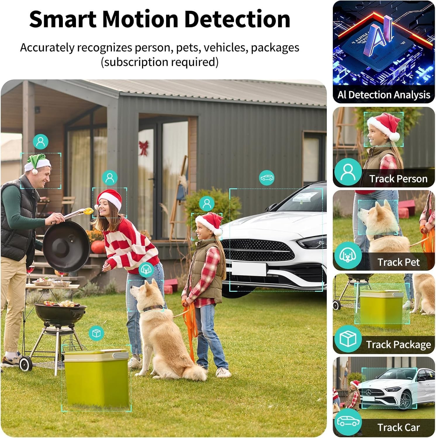 Security Cameras Wireless Outdoor,2K Indoor WiFi Wireless Cameras,Outside Bat…