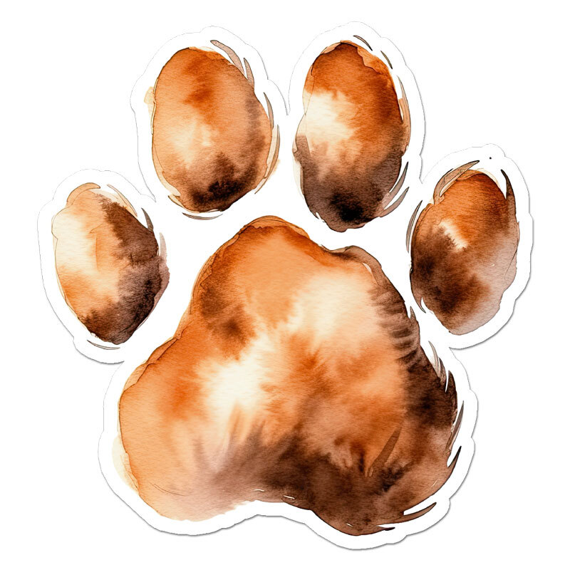 Dog Cat Paw Print, Vinyl Decal Sticker, Indoor Outdoor, 3 Sizes, #11373