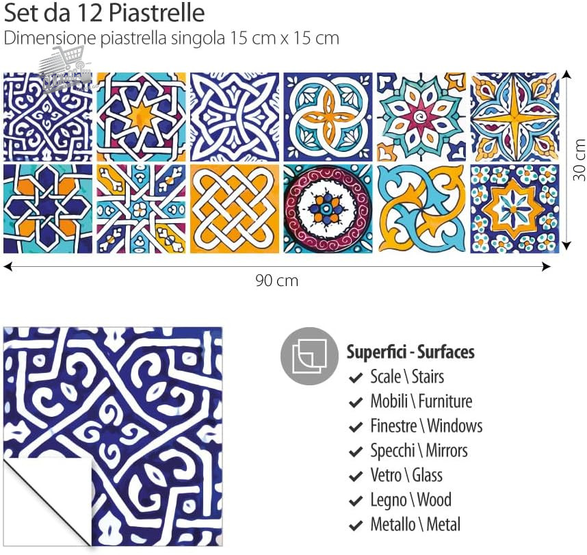 Stickers PVC tiles kitchen bathroom tiles wall stickers 24pcs 10x10cm