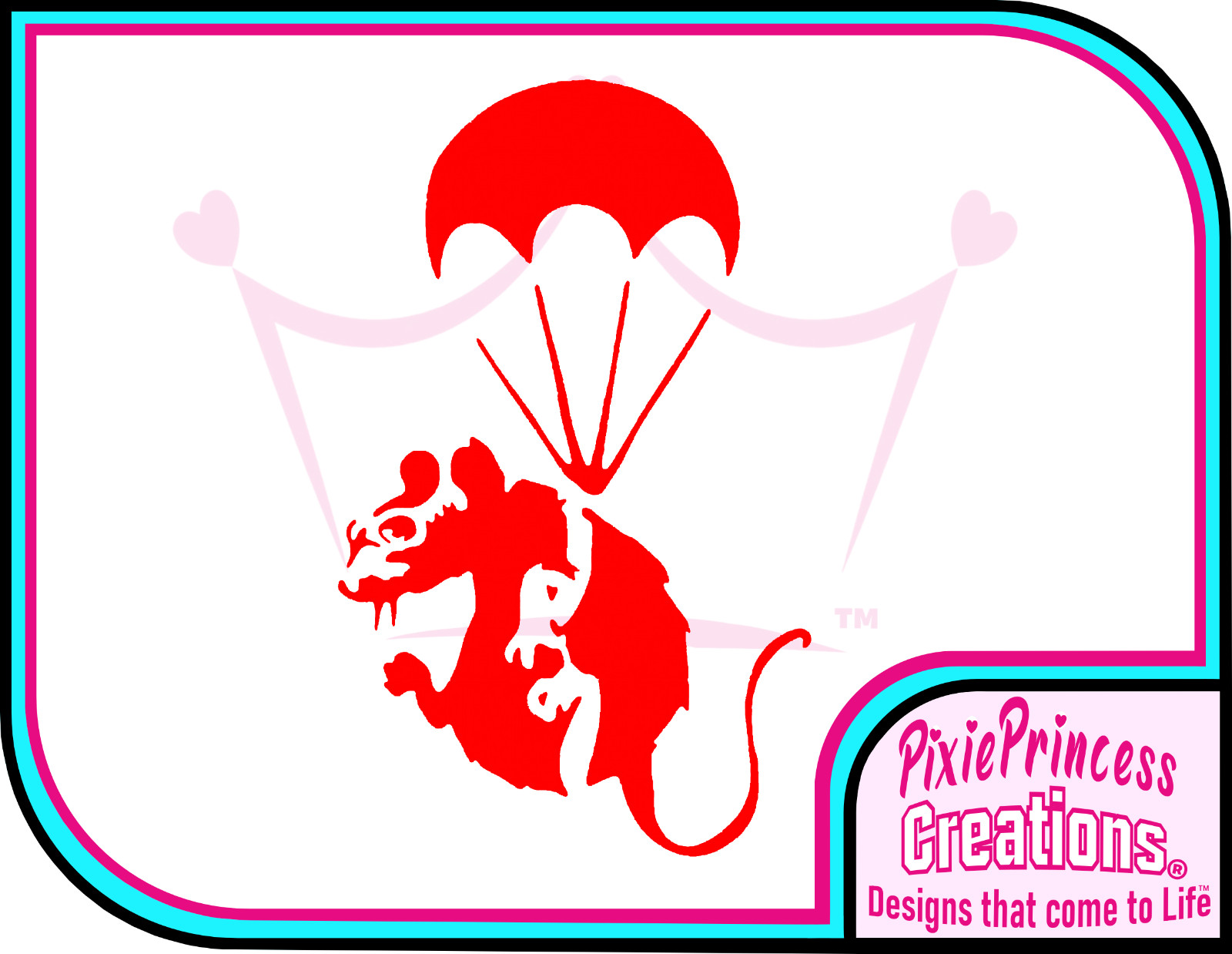 Banksy I Paratrooper Rat Vinyl Sticker Wall Art Poster Car Van Home Decor Decal
