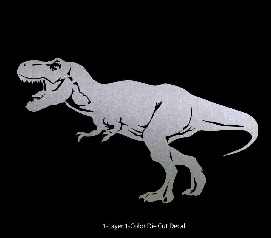 Dinosaur – Tyrannosaurus #2 Jurassic Period 4-21 in. Vinyl Outdoor Decal Sticker