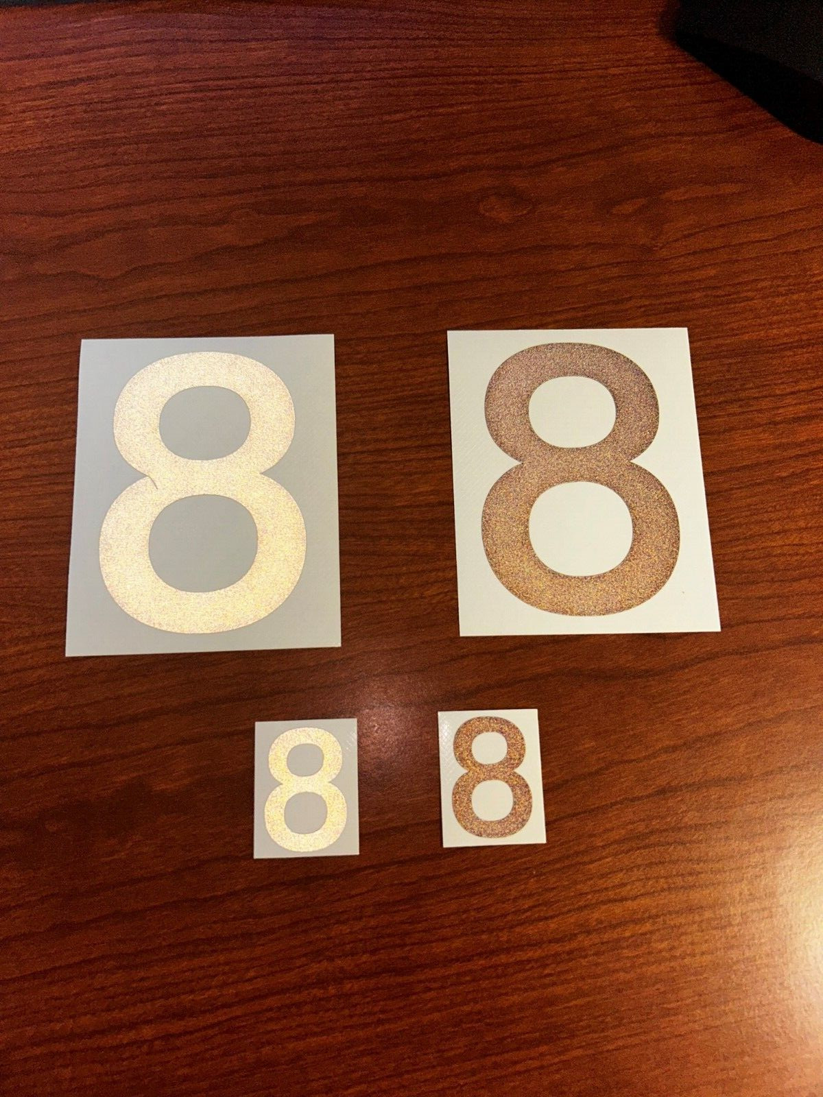 3M Reflective Numbers – 1.5" and 4" Sizes – Black and White Variations