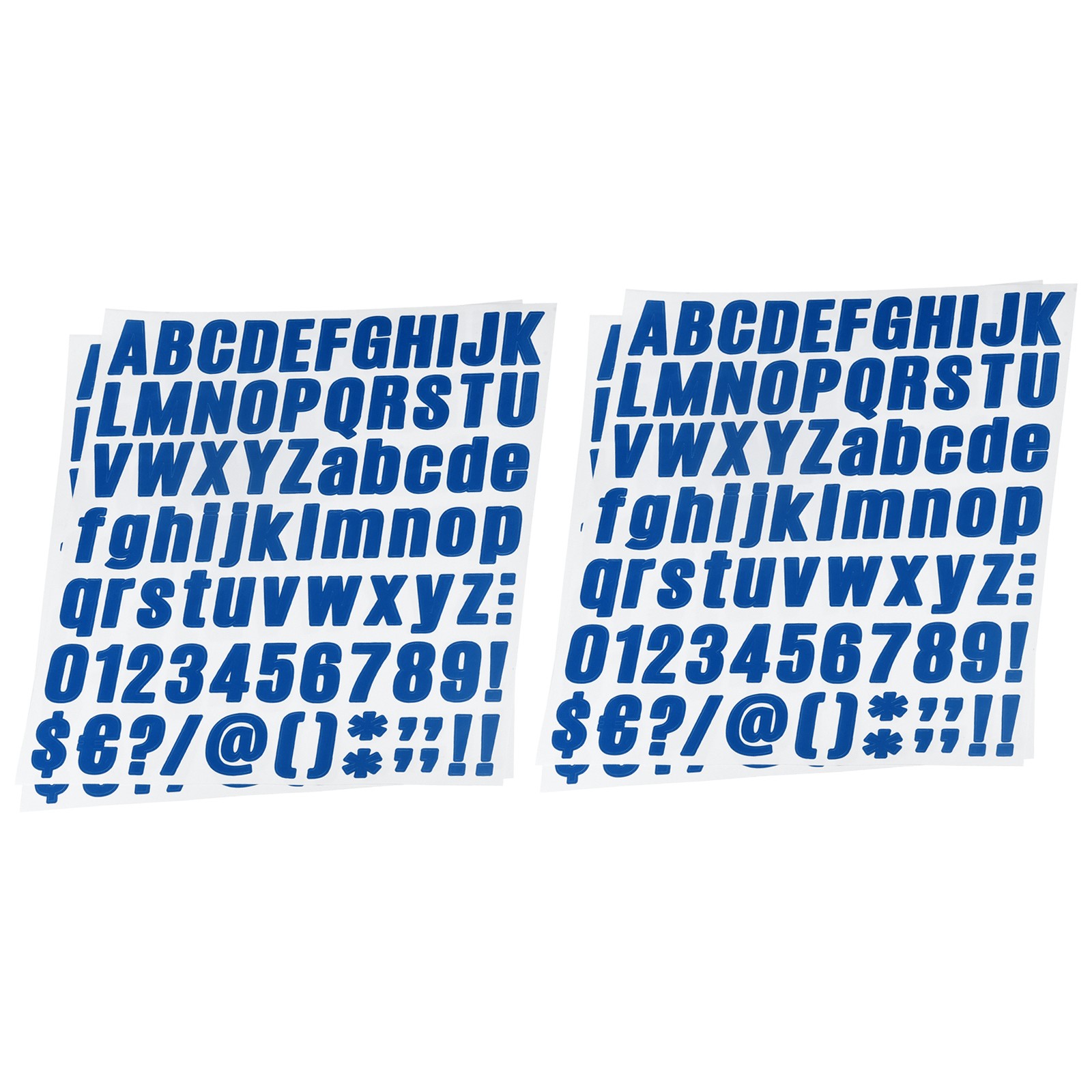 8Pcs 1" Vinyl Letter Number Sticker DIY Dark Blue Self Adhesive Waterproof