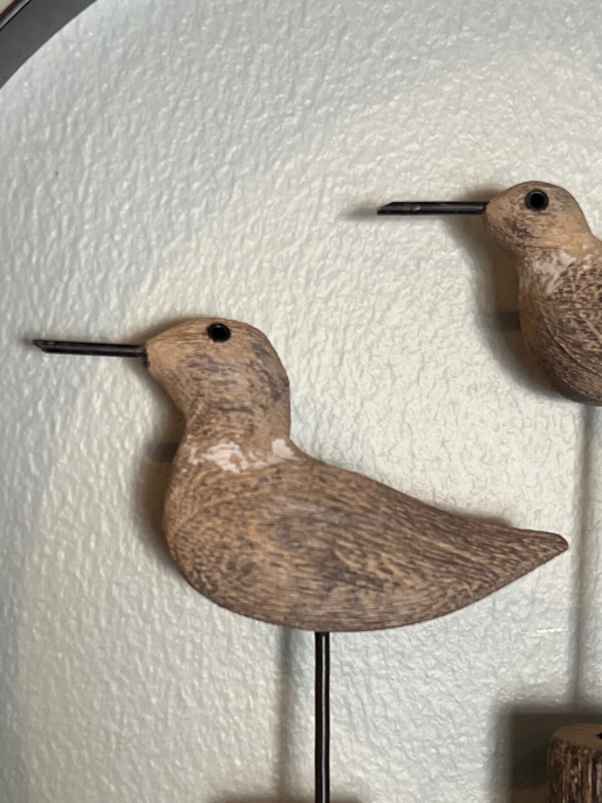 Birds Round Wood Wall Decor Hanging Decoration Mother's Day Unique Gift Idea