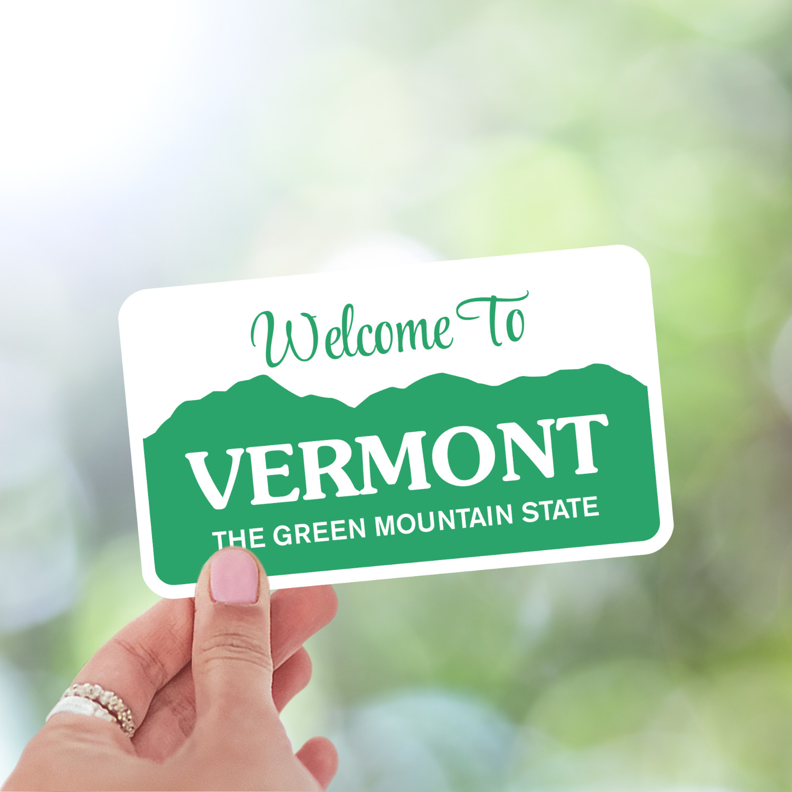 Welcome to Vermont Sticker The Green Mountain State Vinyl Waterproof Decal