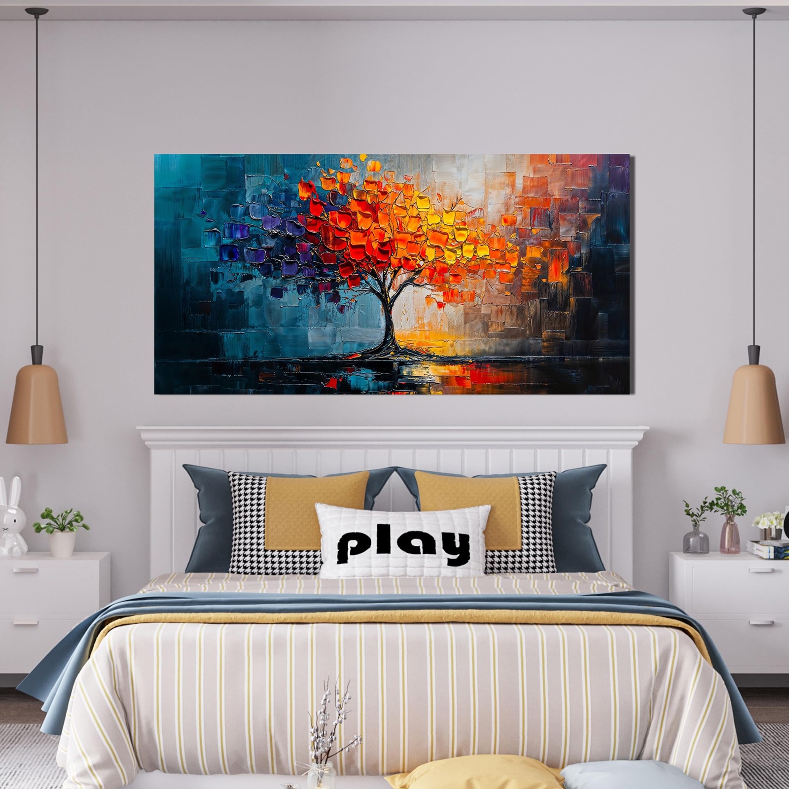 Canvas Wall Art Decor Modern Wall Art Pictures for Living Room Tree of Life W…