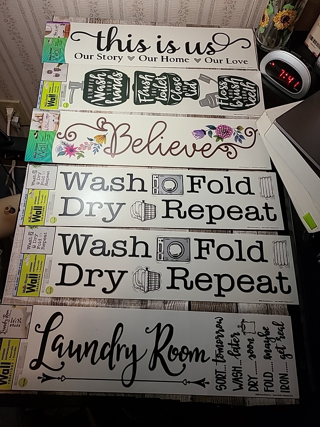 6 MAIN STREET WALL CREATIONS This Is Us, Bathroom, Believe 3 LAUNDRY ROOM. New