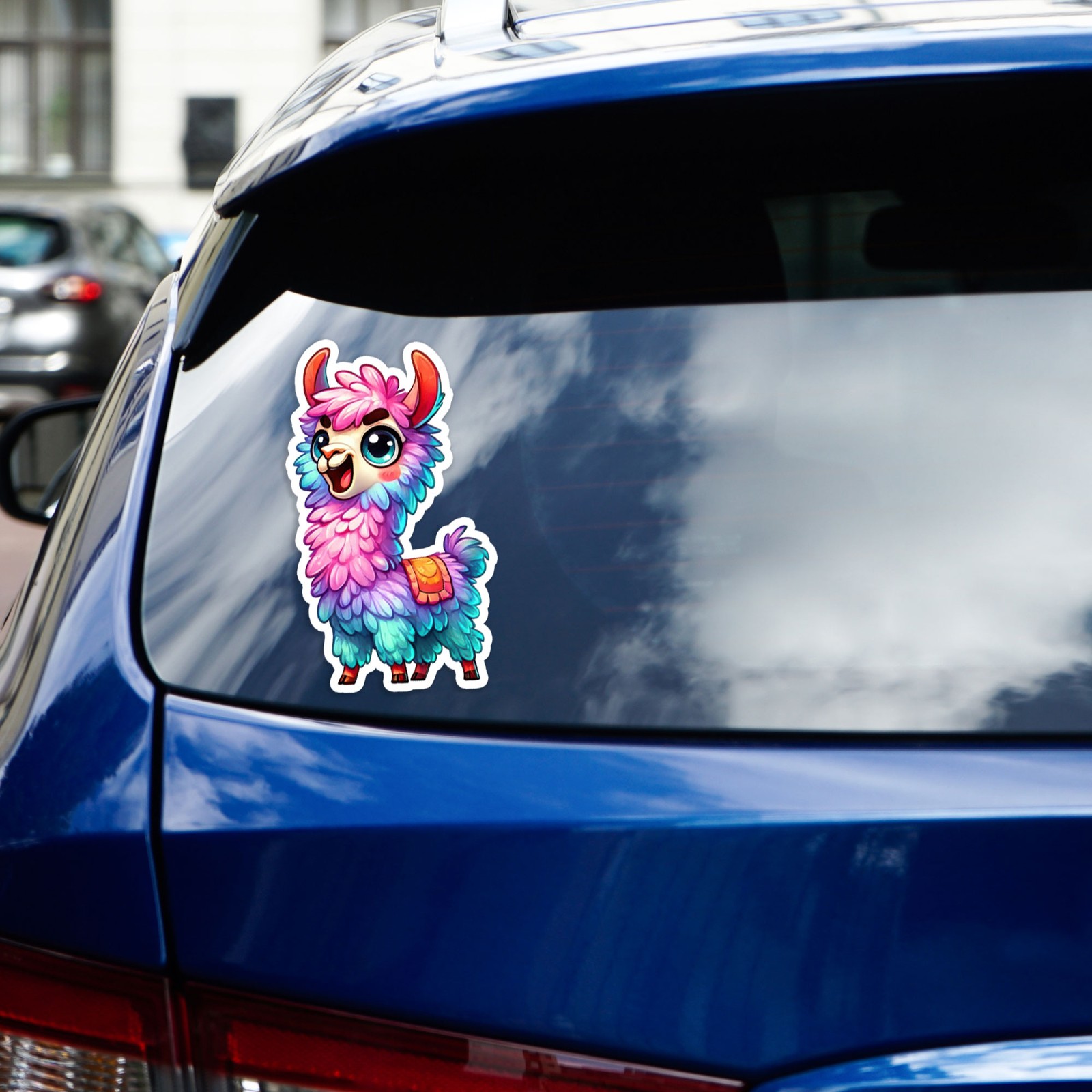 Colorful Llama – Vinyl Decal Sticker – Car Window Laptop – #518