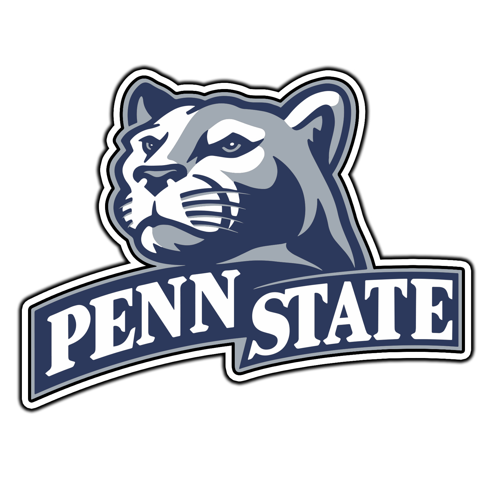 Penn State Nittany Lions Logo #2 College Sticker Waterproof Vinyl Decal Die-Cut