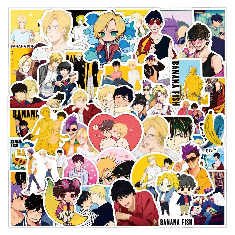 Banana Fish Anime Manga Stickers Random 10/25/50 PCS – No Duplicates