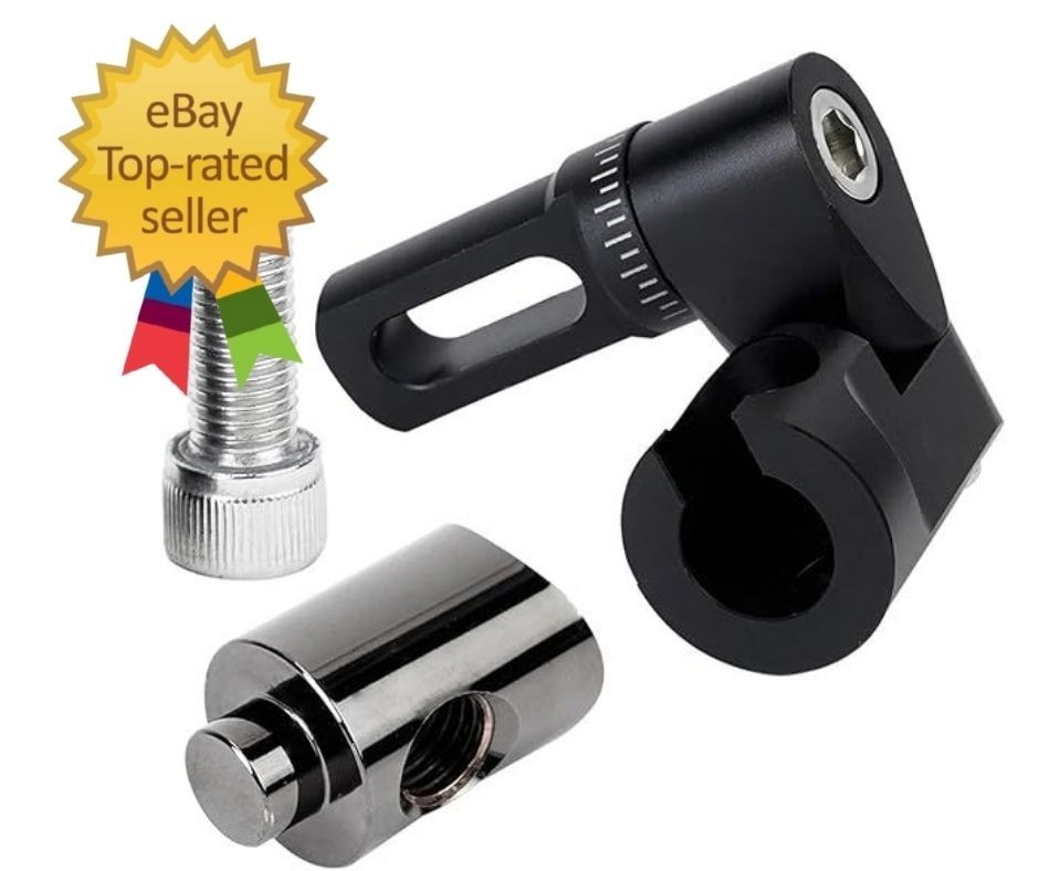 Single Side Adjustable V-Bar Mount Quick Disconnect Bow Rod Stabilizer, Archery