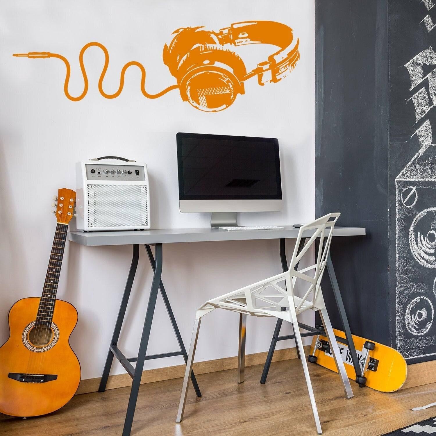 Decorative Vinyl Wall Decal with Musical Melody Design – Wall Art for Music