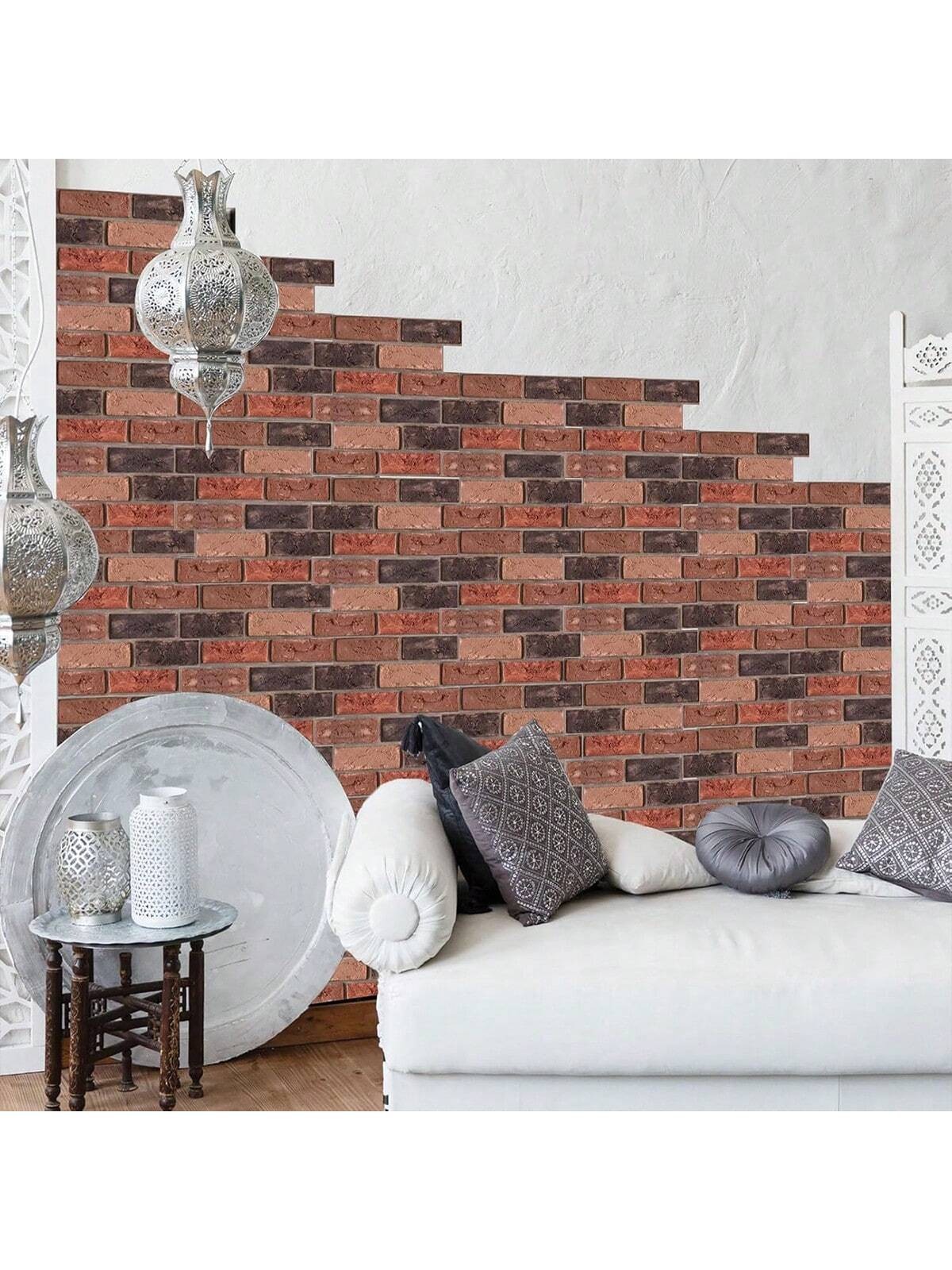 3D Brick Wall Panels Peel and Stick 30 Pack Self-Adhesive Waterproof Wall Panels
