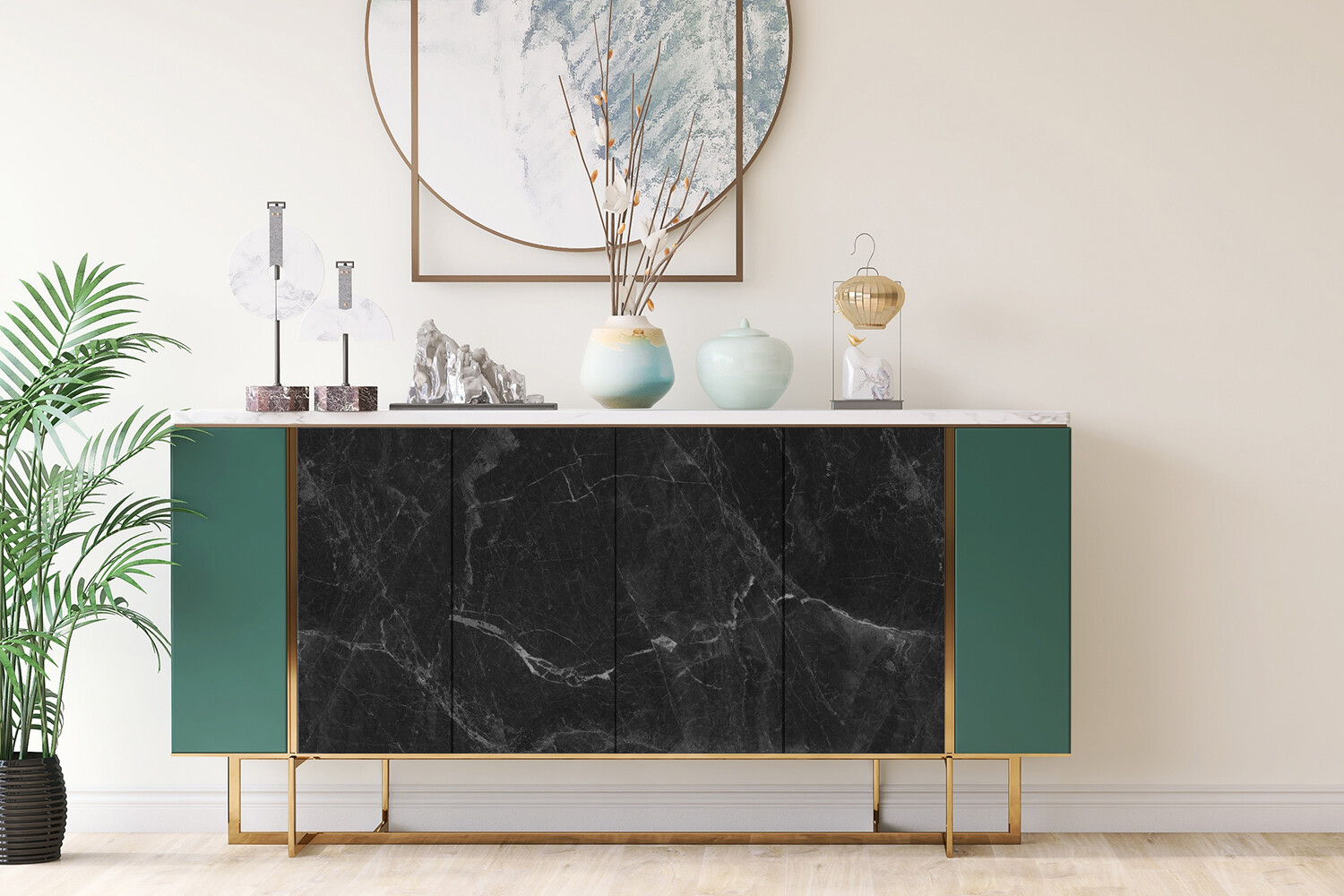 Worktop Covering Furniture Stickers Self Adhesive Vinyl Wrap Dark marble 100×50