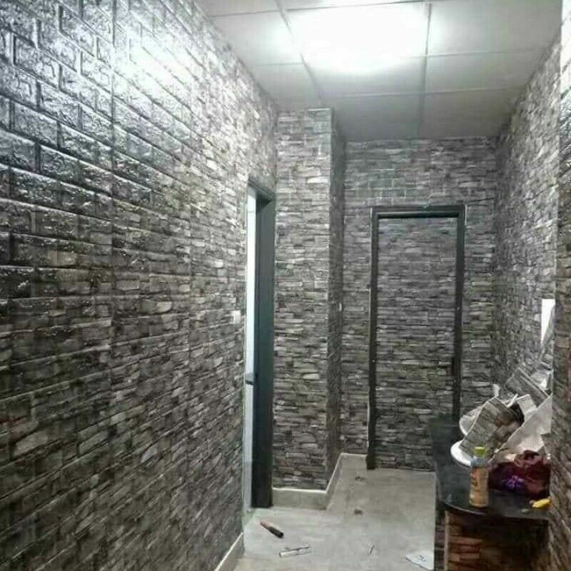 10x 3D Foam Panel Wallpaper Tile Brick Wall Sticker Self-adhesive Home DIY Decor